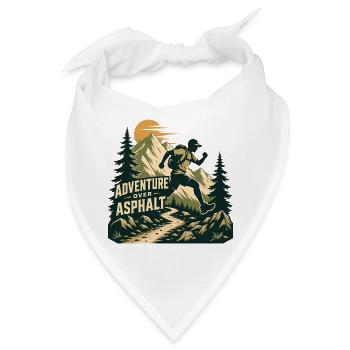 Trailrunning – Abenteuer über Asphalt - Bandana - Weiß - Vorne