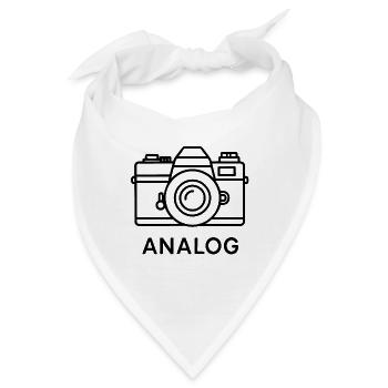 Ein Herz für analoge Fotografie - Bandana - Weiß - Vorne