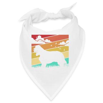 Cocker Spaniel - Bandana - Weiß - Vorne