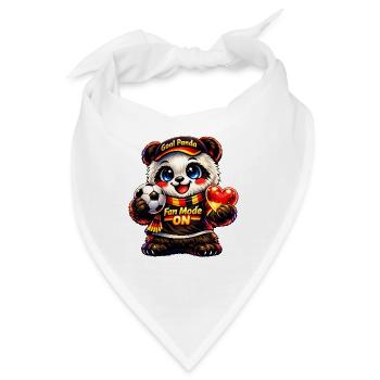 🐼 WM Panda Deutschland – Fan Mode ON ⚽🔥 - Bandana - Weiß - Vorne