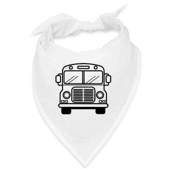Schulbus - Bandana - Weiß - Vorne
