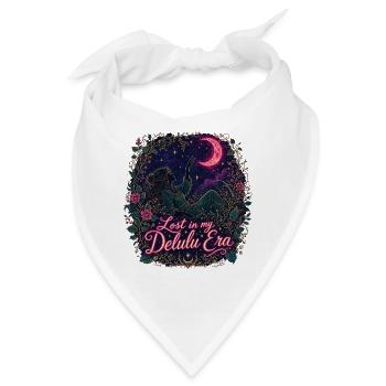 Verloren in meiner Delulu-Ära - Bandana - Weiß - Vorne