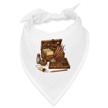 Saatgut Kiste Gärtnern Samen Kräuter Garten Natur - Bandana - Weiß - Vorne