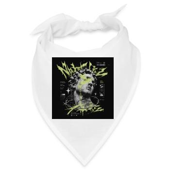 Neon Splatter Skulptur - Bandana - Weiß - Vorne