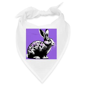 Kaninchen - Bandana - Weiß - Vorne