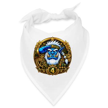 Abzeichen der Stufe 4 - Bandana - Weiß - Vorne