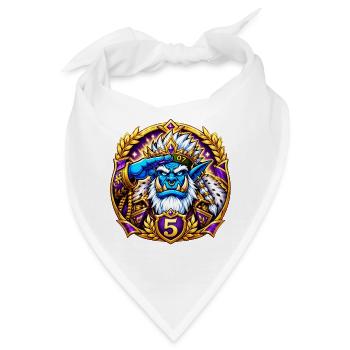 Level-5-Abzeichen - Bandana - Weiß - Vorne