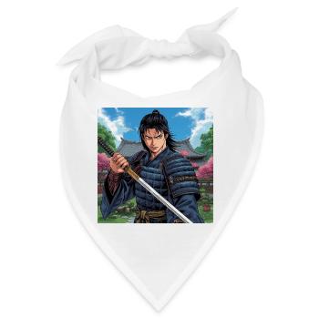 Manga-Stil-Aufkleber - Bandana - Weiß - Vorne