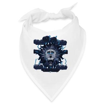 Blitzmond Wolf Design - Bandana - Weiß - Vorne