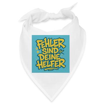 Fehler sind deine Helfer - Bandana - Weiß - Vorne