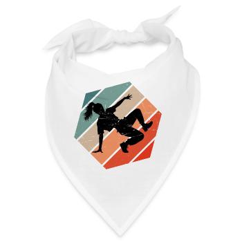 Geschenkidee für die Breakdancerin mit Streetdance - Bandana - Weiß - Vorne