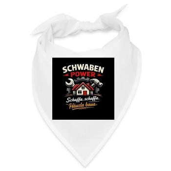 Schwaben Power Hausbau Design - Bandana - Weiß - Vorne