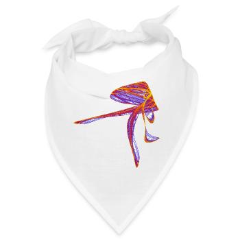 Eleganz im Chaos - Bandana - Weiß - Vorne