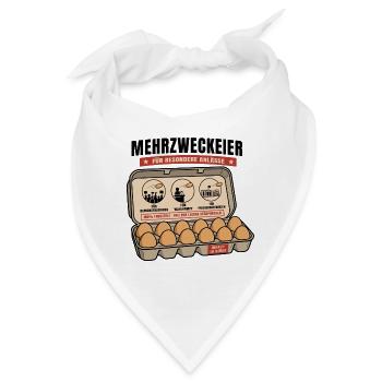 Mehrzweckeier - Für besondere Anlässe - Bandana - Weiß - Vorne