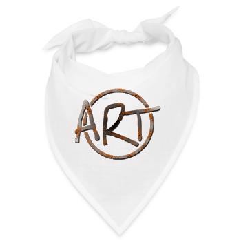 Art Kreislogo Emblem - Bandana - Weiß - Vorne