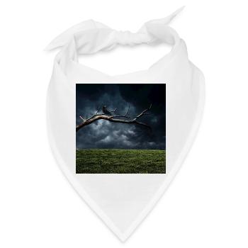 Midnight Branch mit Crow - Bandana - Weiß - Vorne