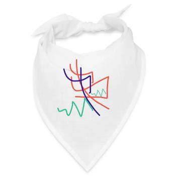 Das abstrakteste Geschenk der Welt - Bandana - Weiß - Vorne