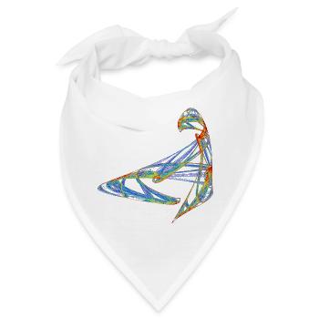 Die Handschrift des Chaos - Bandana - Weiß - Vorne