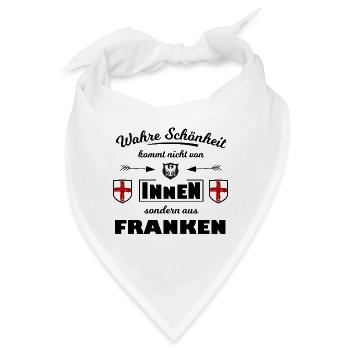 Heraldisches Schildtrio Franken - Bandana - Weiß - Vorne