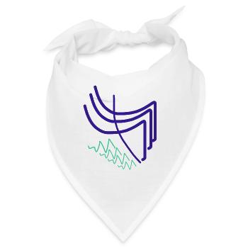 Was schenke ich einem Künstler? - Bandana - Weiß - Vorne