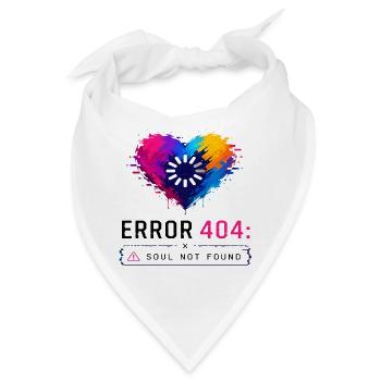 Bunte Herz 404 Seele Verloren - Bandana - Weiß - Vorne