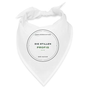 Die stillen Profis der Vogelbeobachtung - Bandana - Weiß - Vorne