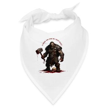 Blutiger Kriegshäuptling - Bandana - Weiß - Vorne