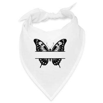Split Butterfly - Bandana - Weiß - Vorne