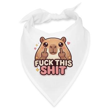 Fuck This Shit - Bandana - Weiß - Vorne