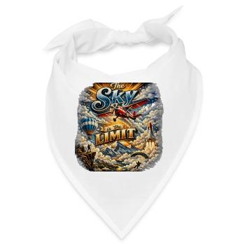 Der Himmel ist die Grenze - Bandana - Weiß - Vorne