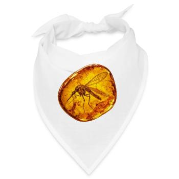 Mücke im Bernstein - Bandana - Weiß - Vorne