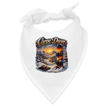 Carpe Diem Wintersport Szene - Bandana - Weiß - Vorne