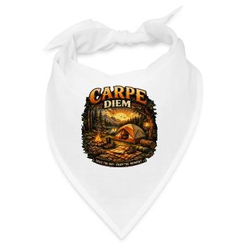 Carpe Diem Campfire Sunset - Bandana - Weiß - Vorne