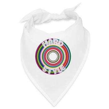 Regenbogenring Hard Style - Bandana - Weiß - Vorne