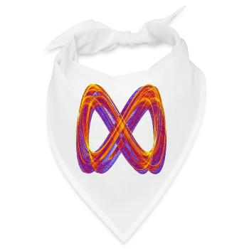 Lichtschleifen der Unendlichkeit - Bandana - Weiß - Vorne