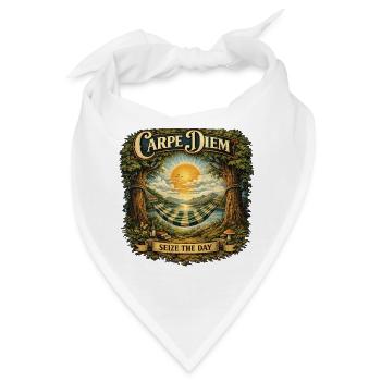 Carpe Diem Hammock Sunset - Bandana - Weiß - Vorne