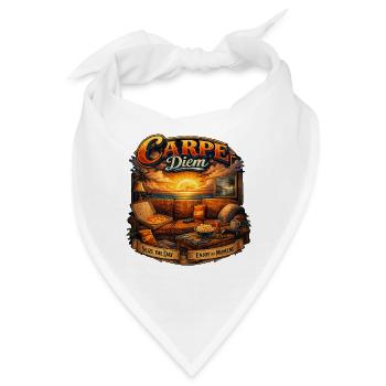 Carpe Diem Sunset Lounge - Bandana - Weiß - Vorne