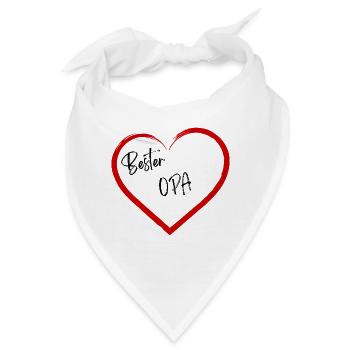 Bester Opa - Bandana - Weiß - Vorne