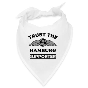 Flügel Fußball Emblem Hamburg - Bandana - Weiß - Vorne