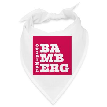 Original Bamberg Retro Schrift - Bandana - Weiß - Vorne