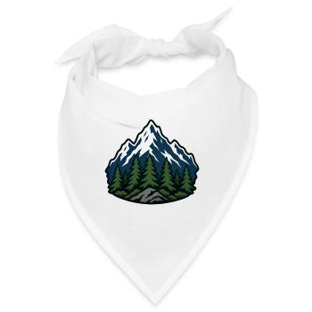 Bergwald Patch - Bandana - Weiß - Vorne