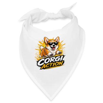 Corgi Action - Bandana - Weiß - Vorne