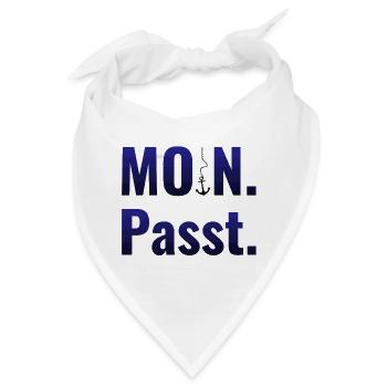 MOIN. Passt. - Bandana - Weiß - Vorne