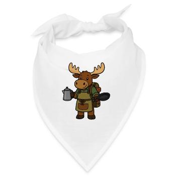 Waldmoose Kochmeister - Bandana - Weiß - Vorne