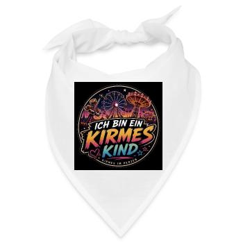 Ich bin ein Kirmes Kind - Bandana - Weiß - Vorne