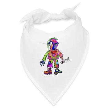 Bunte-Figur - Bandana - Weiß - Vorne