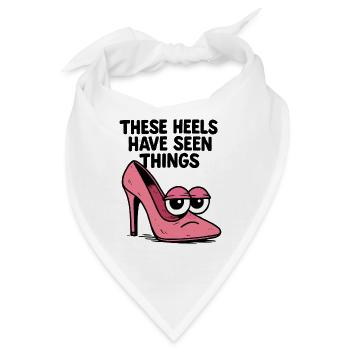These heels have seen things | Comic High Heels - Bandana - Weiß - Vorne