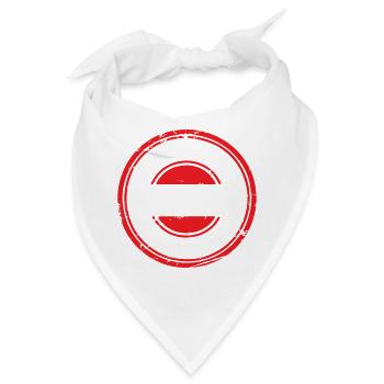 Blank Grunge-Gummistempel-Abzeichen-Vorlagenvektor - Bandana - Weiß - Vorne