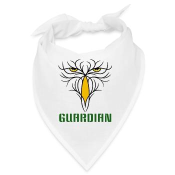 GUARDIAN - Stylisches Raubvogel - Design - Bandana - Weiß - Vorne