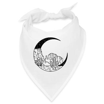Canyon in der Mondsichel - Bandana - Weiß - Vorne